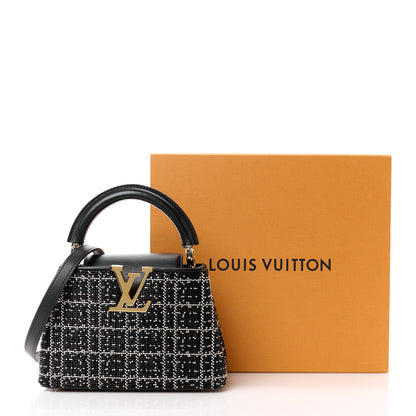 Louis Vuitton Bead Satin Embroidered Mini Capucines Black 10 of 10