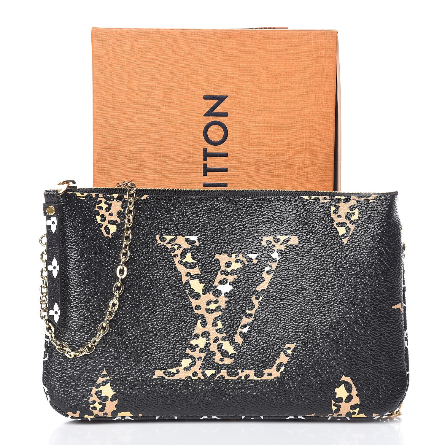 Louis Vuitton Monogram Giant Jungle Pochette Double Zip Black 11 of 11