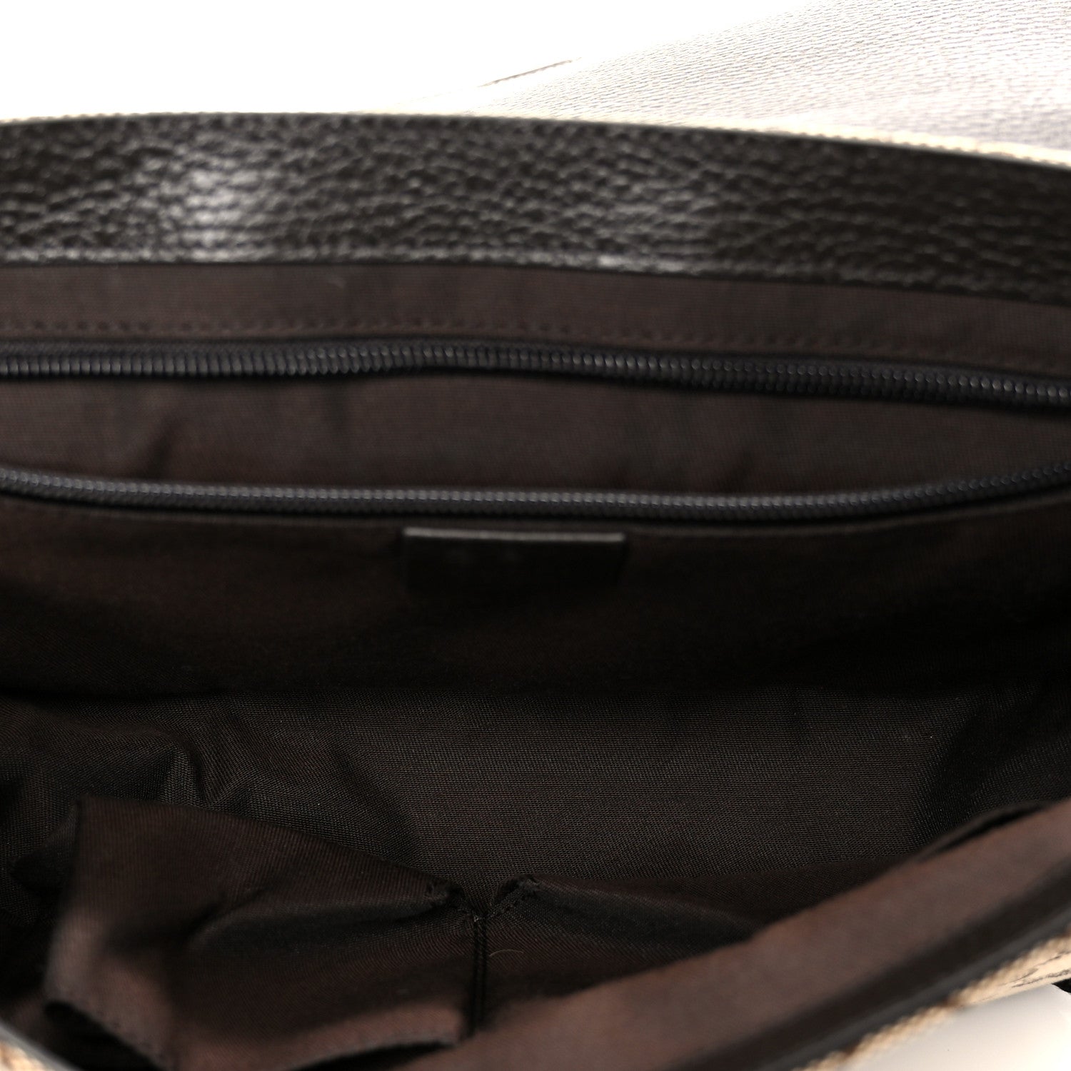 Gucci Monogram Flap Messenger Bag Beige Dark Brown 5 of 11