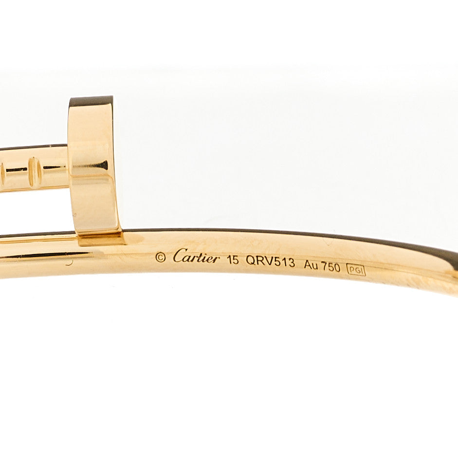Cartier 18K Yellow Gold Small Juste Un Clou Bracelet 15 3 of 4