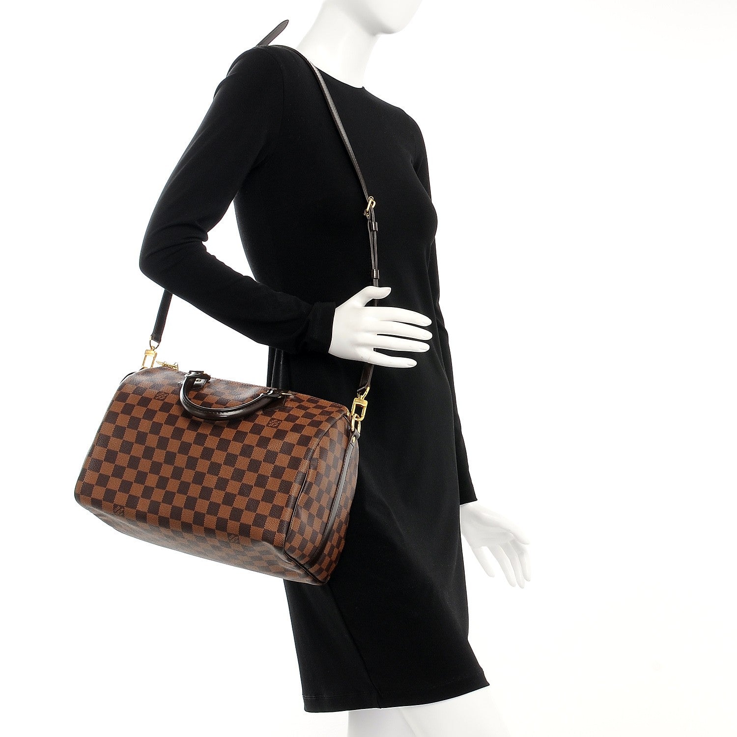 Louis Vuitton Damier Ebene Speedy Bandouliere 30 2 of 8