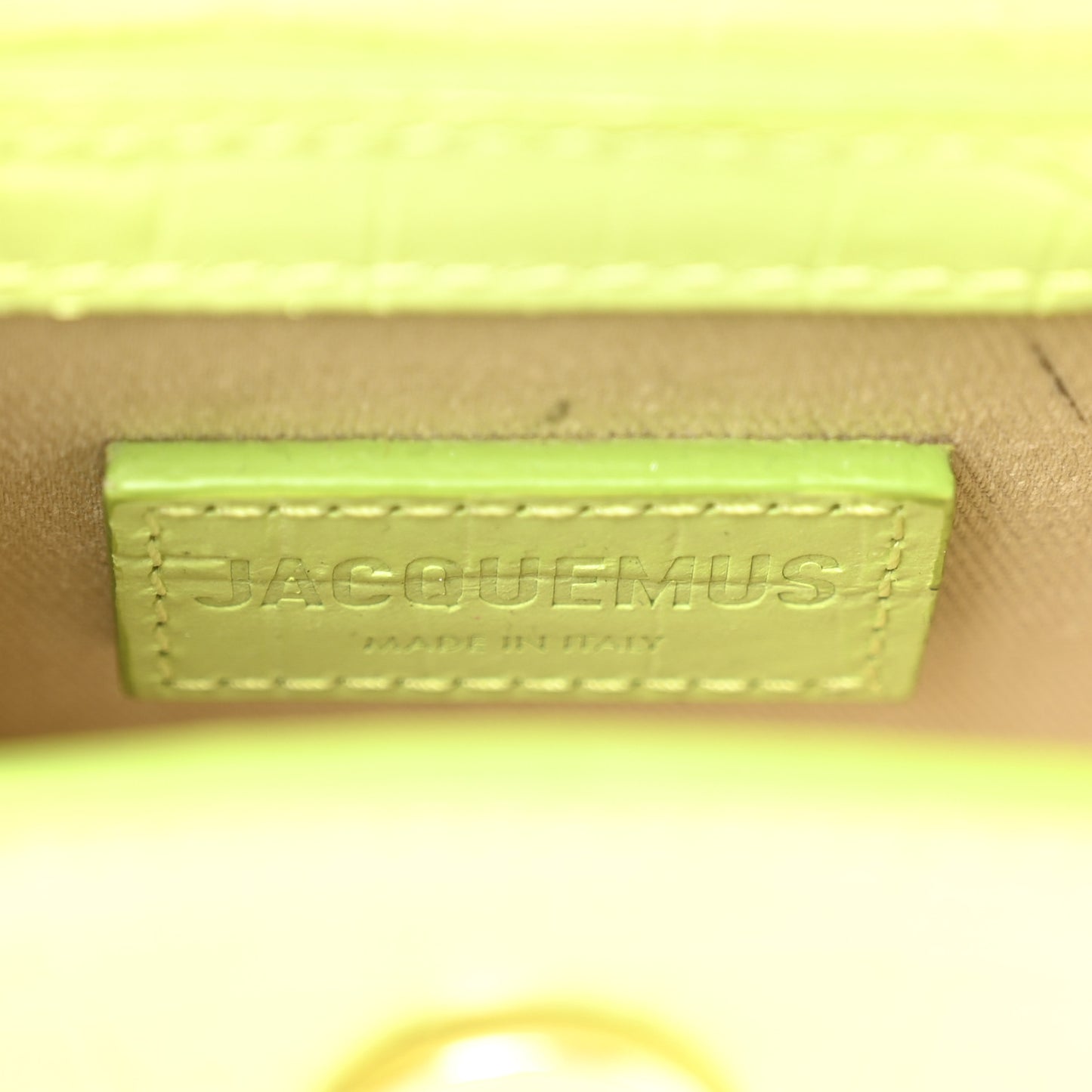 Calfskin Crocodile Embossed Le Chiquito Light Green