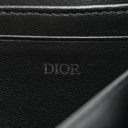 Christian Dior HOMME Oblique Double Saddle Wallet Black 9 of 16