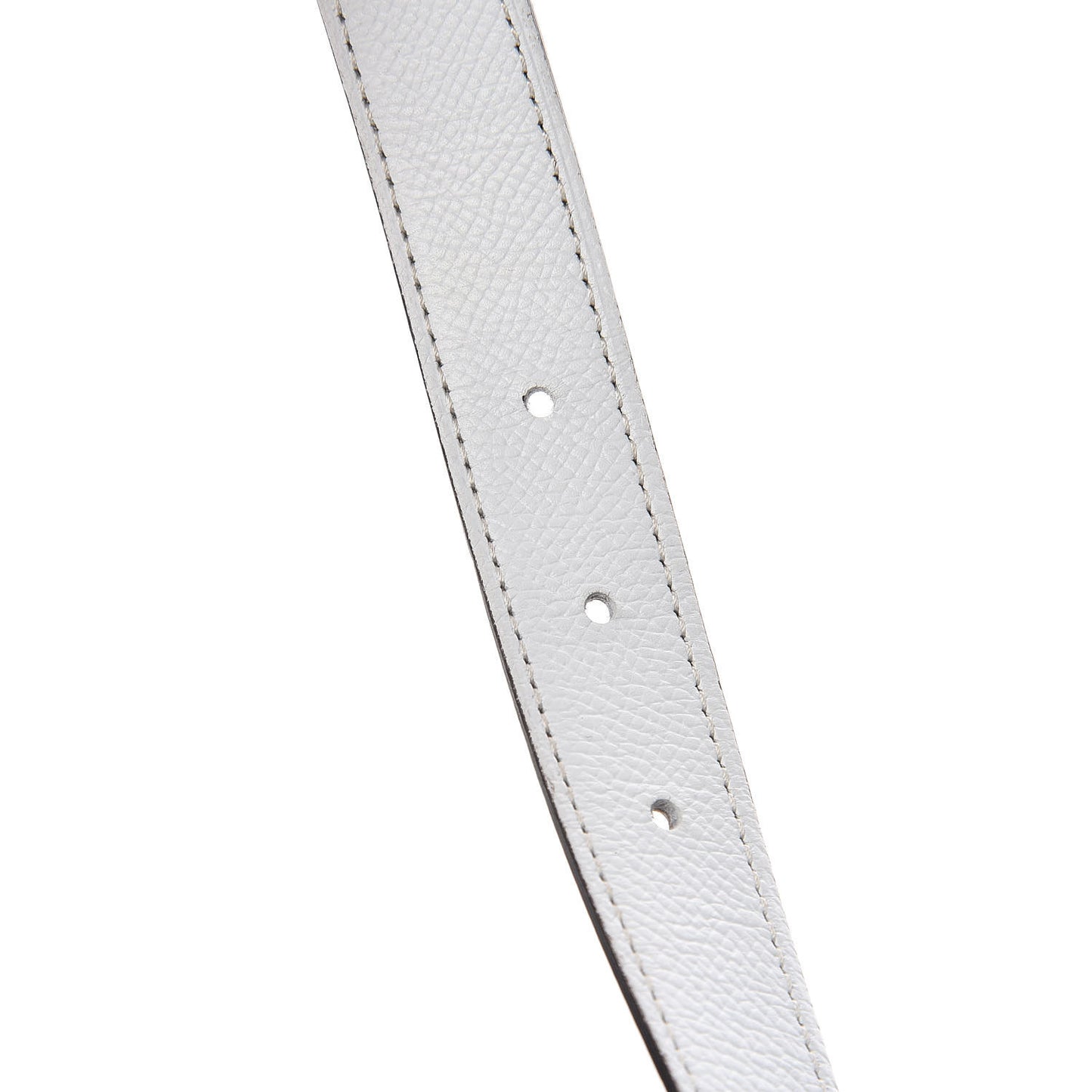 Epsom 24mm Mini Constance H Belt 90 White Etoupe