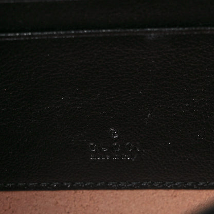 Gucci Textured Calfskin Web Mini Rajah Slim Flap Shoulder Bag Black 6 of 9