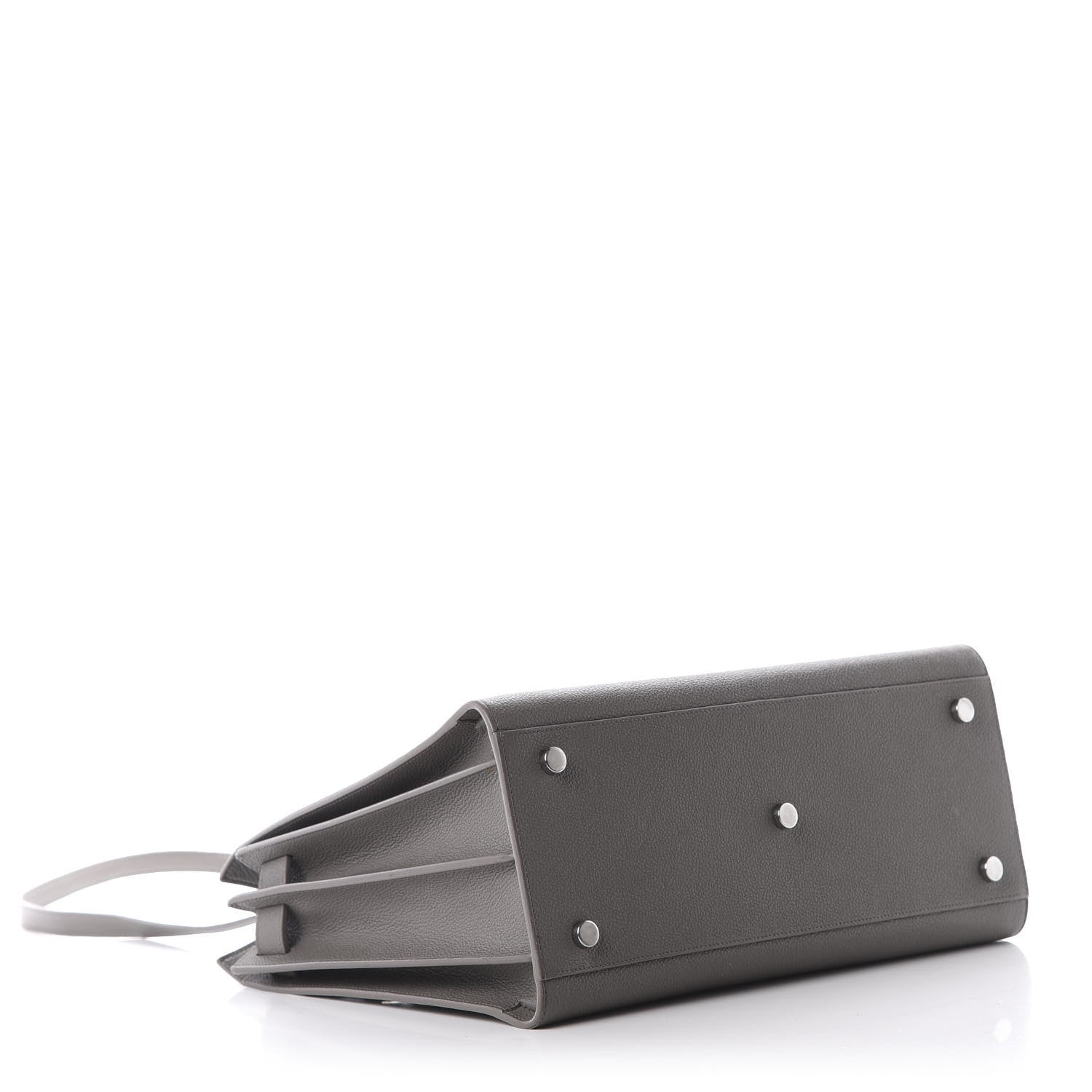 Saint Laurent Grained Calfskin Small Sac De Jour Fog 4 of 10