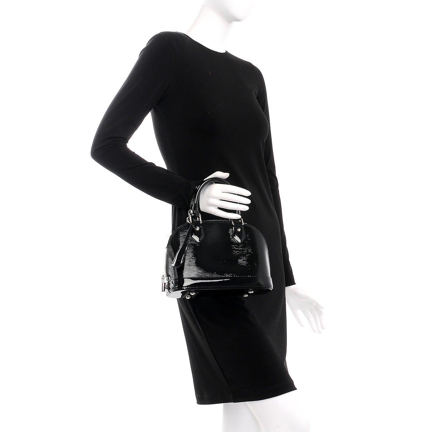 Louis Vuitton Epi Electric Alma BB Black 3 of 8