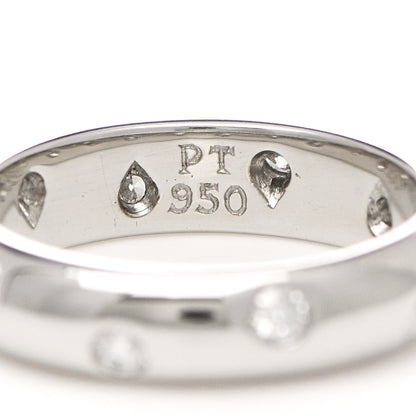Tiffany Platinum Diamond 4mm Etoile Band Ring 46 3.75 4 of 6