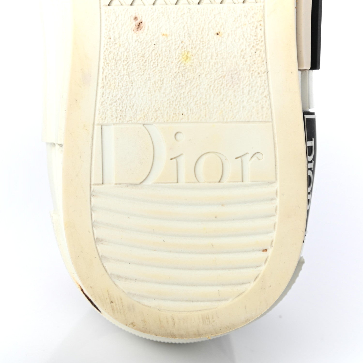 Christian Dior Technical Canvas Oblique B23 Low Top Sneaker 35 White Black 6 of 8