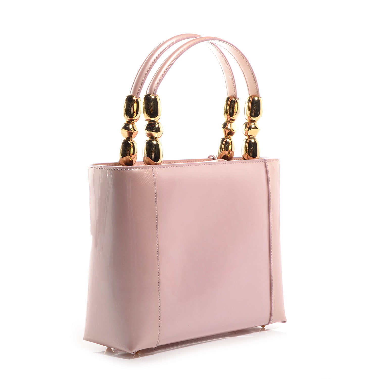 Christian Dior Leather Chrome Beaded Malice Tote Rose Poudre 3 of 9