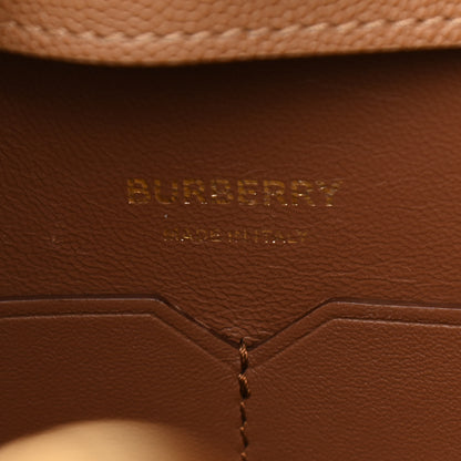 Burberry Calfskin Medium Society Top Handle Tote Tan 6 of 12