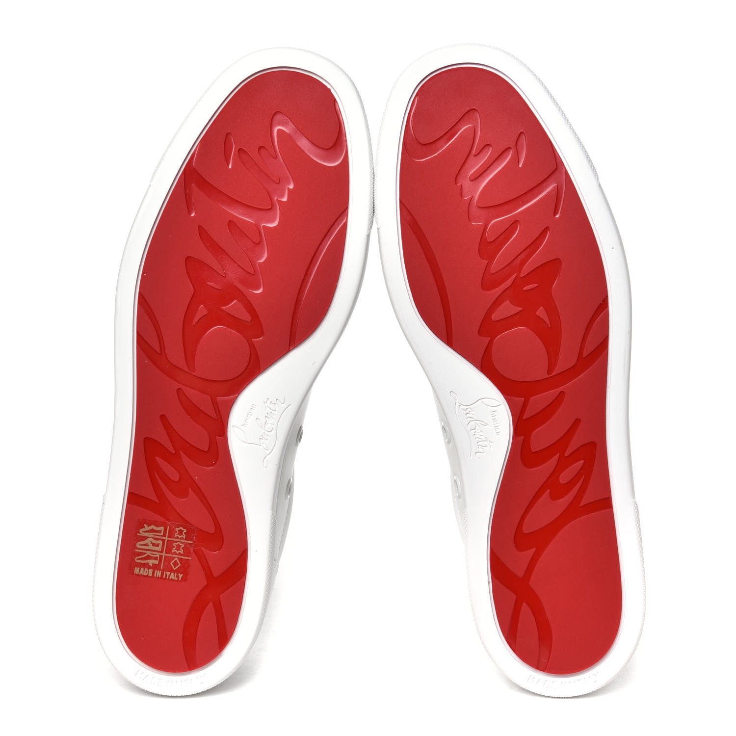 Christian Louboutin Calfskin Vieira Flat Sneakers 38 White 11 of 12