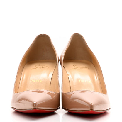 Christian Louboutin Patent Decollete 554 70 Pumps 37.5 Nude 2 of 11