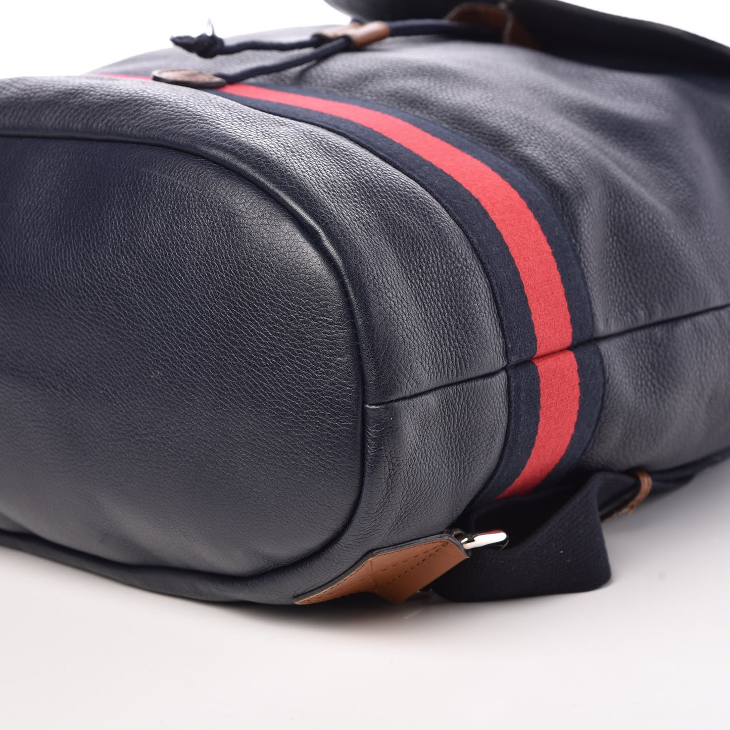 Calfskin Signature Web Backpack Blue