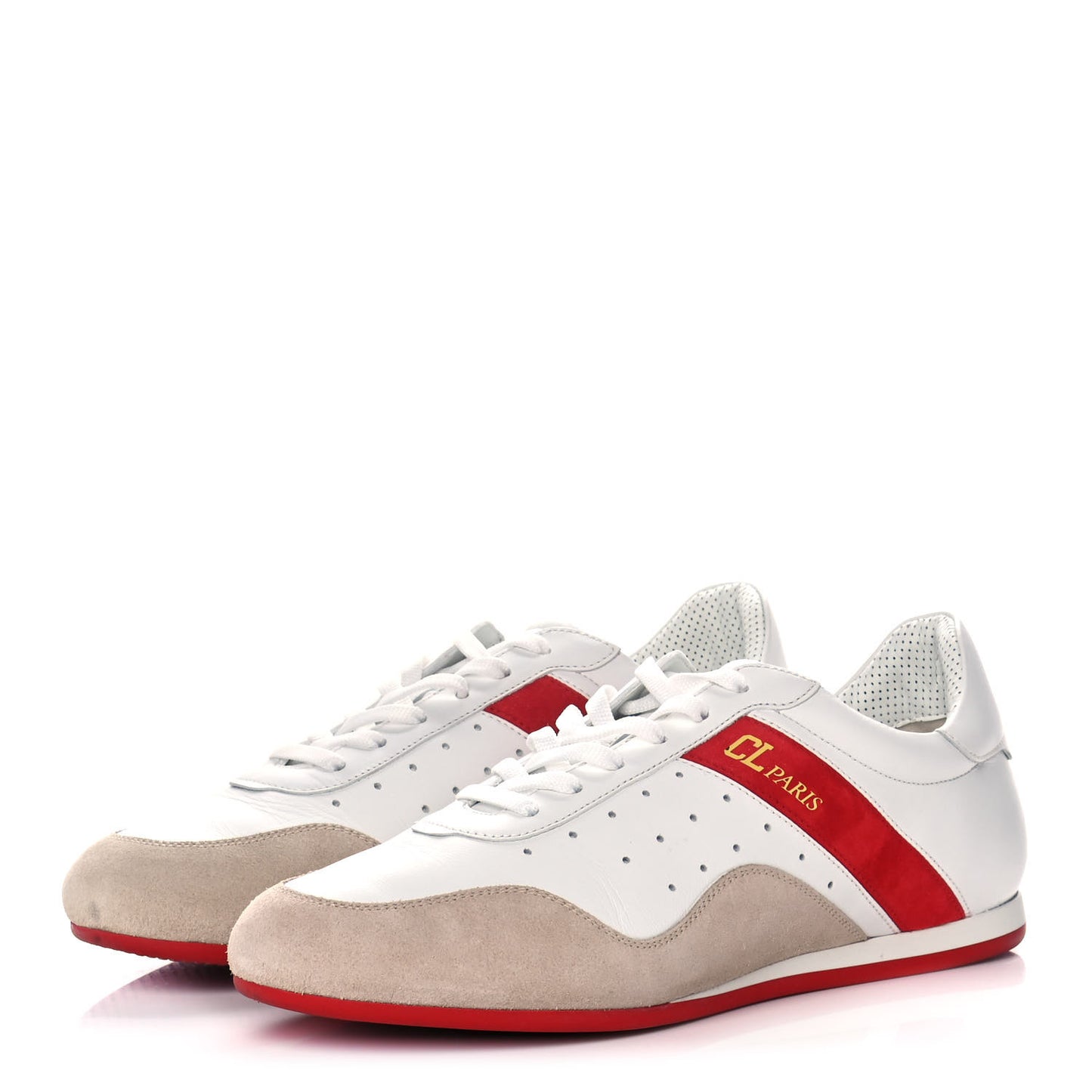 Calfskin Suede My K Low Donna Flat Sneakers 40 Bianco