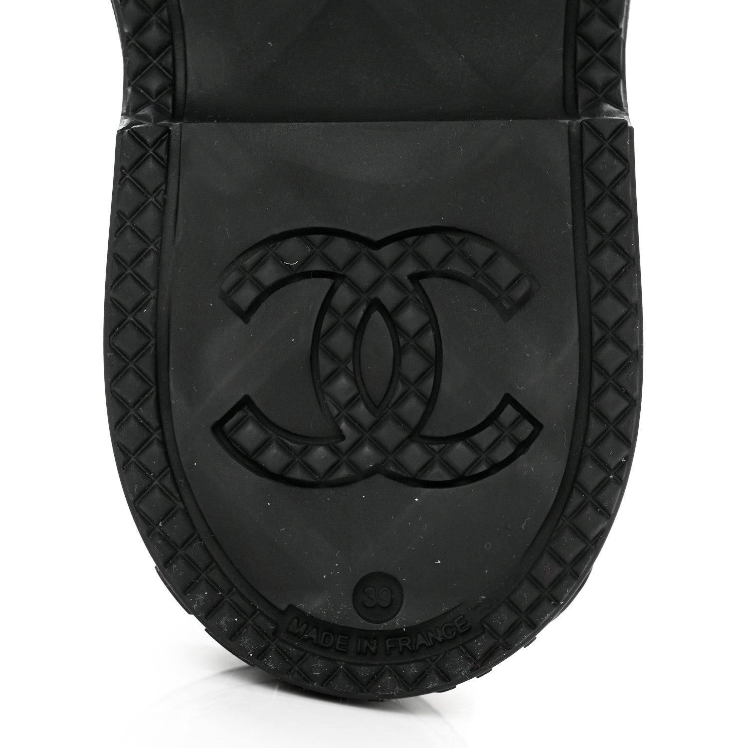Chanel Caoutchouk CC High Boots 39 Black 8 of 8