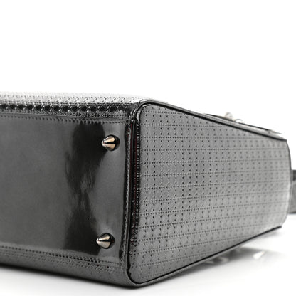 Christian Dior Patent Micro-Cannage Medium Lady Dior Onyx Black 10 of 12