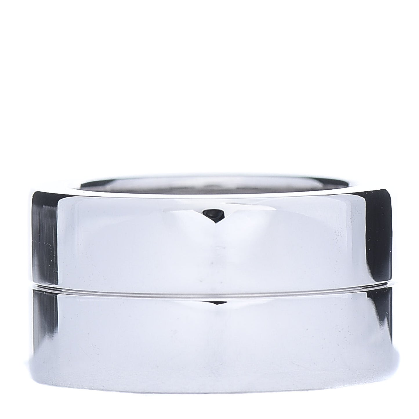 18K White Gold Diamond 11mm Wide LOVE Ring 49 4.75