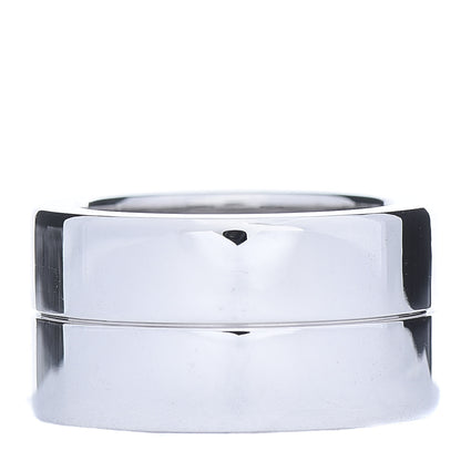 Cartier 18K White Gold Diamond 11mm Wide LOVE Ring 49 4.75 3 of 5