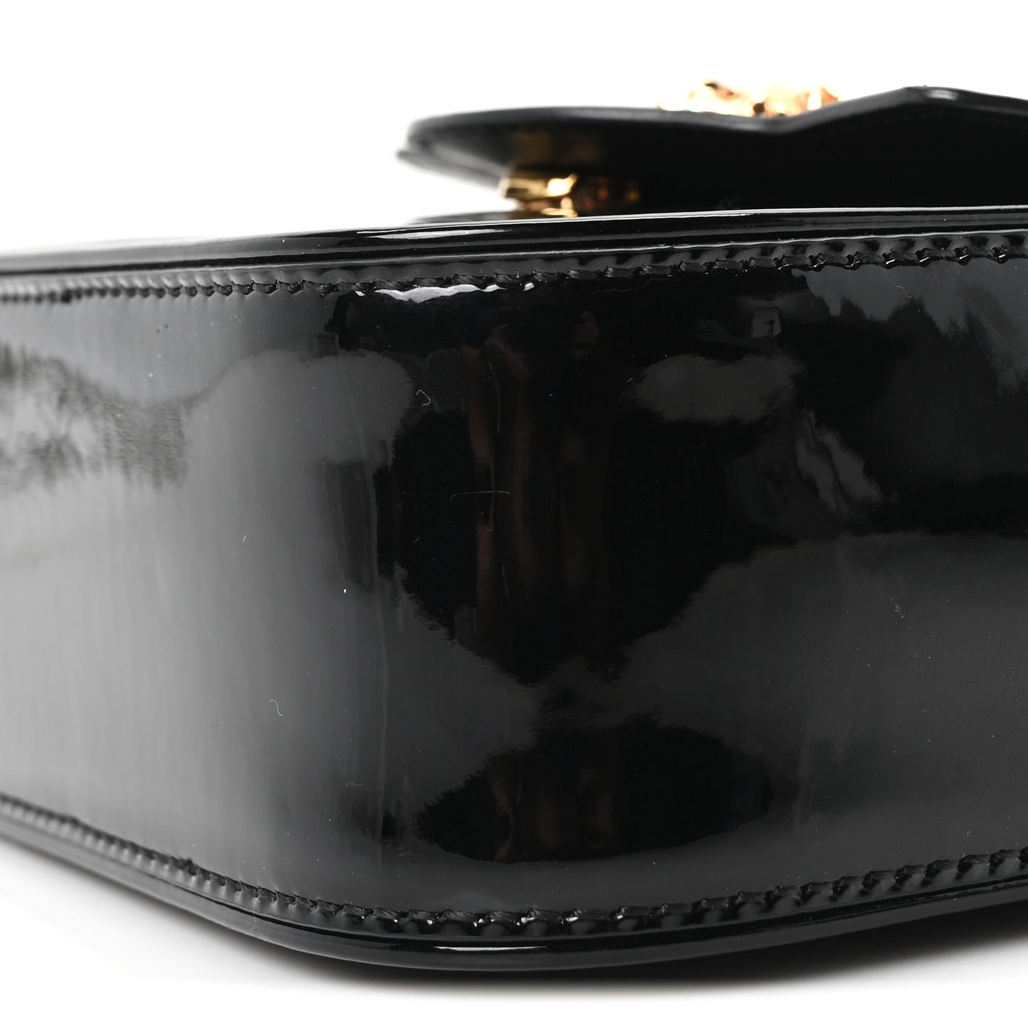 Patent Mini La Medusa Bag Black