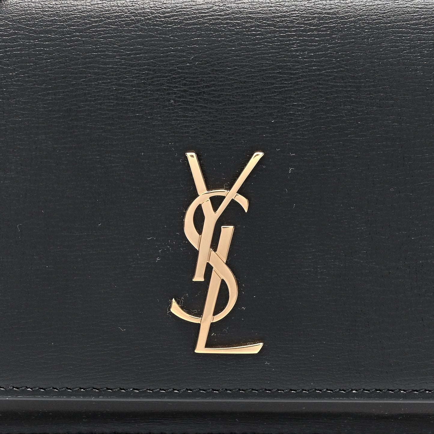Smooth Calfskin Monogram Phone Holder Crossbody Black