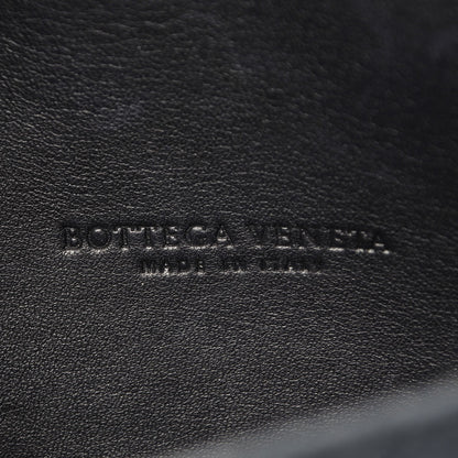 Bottega Veneta Suede Shiny Micro Intreccio Shoulder Bag Dark Navy 6 of 8