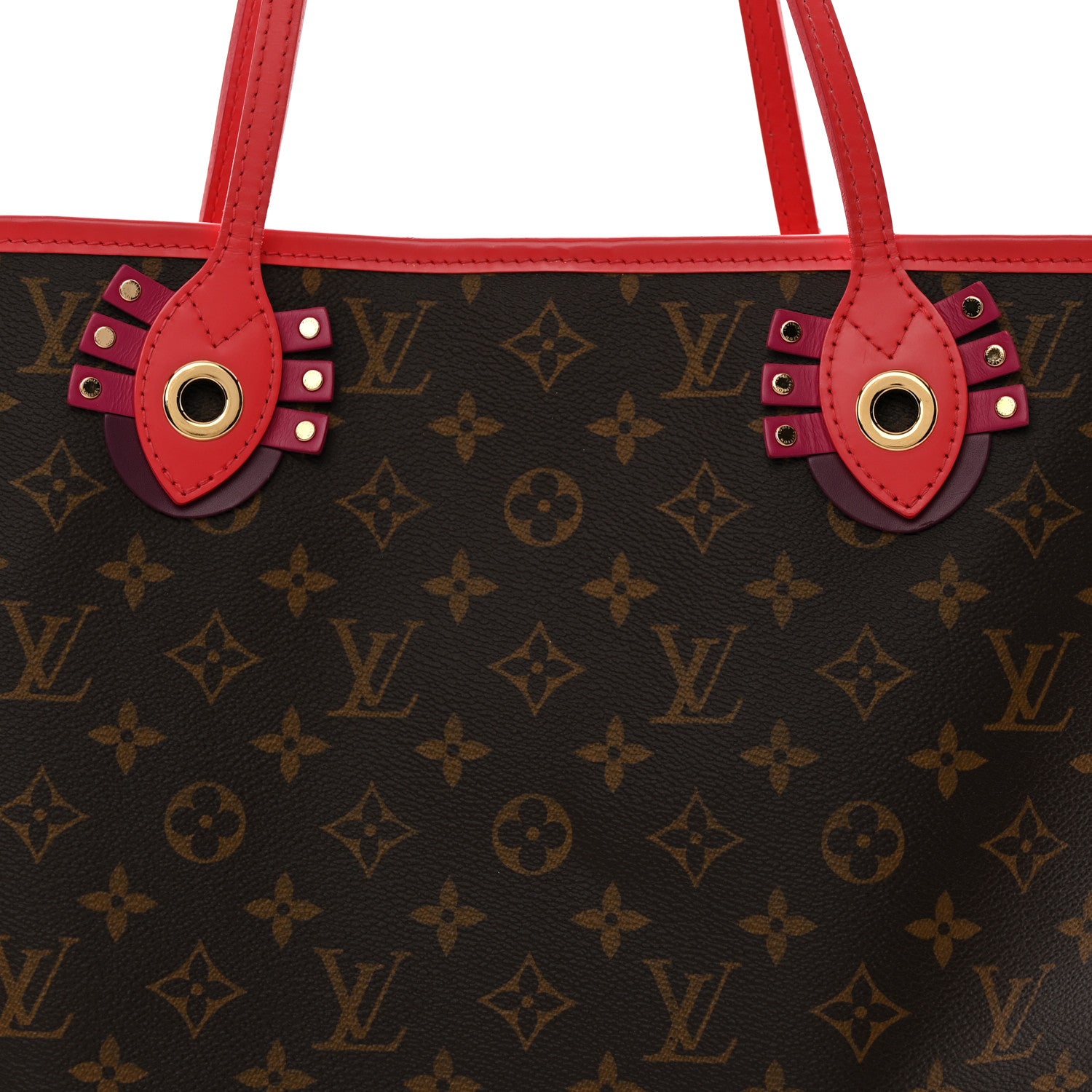 Louis Vuitton Monogram Totem Neo Neverfull MM Flamingo 9 of 16