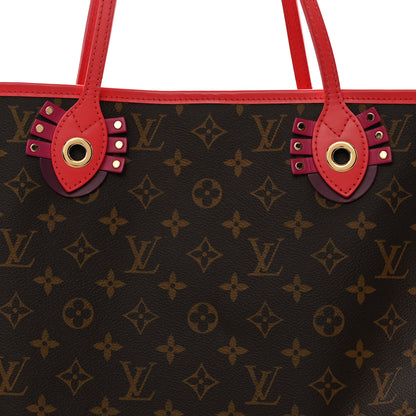 Louis Vuitton Monogram Totem Neo Neverfull MM Flamingo 9 of 16