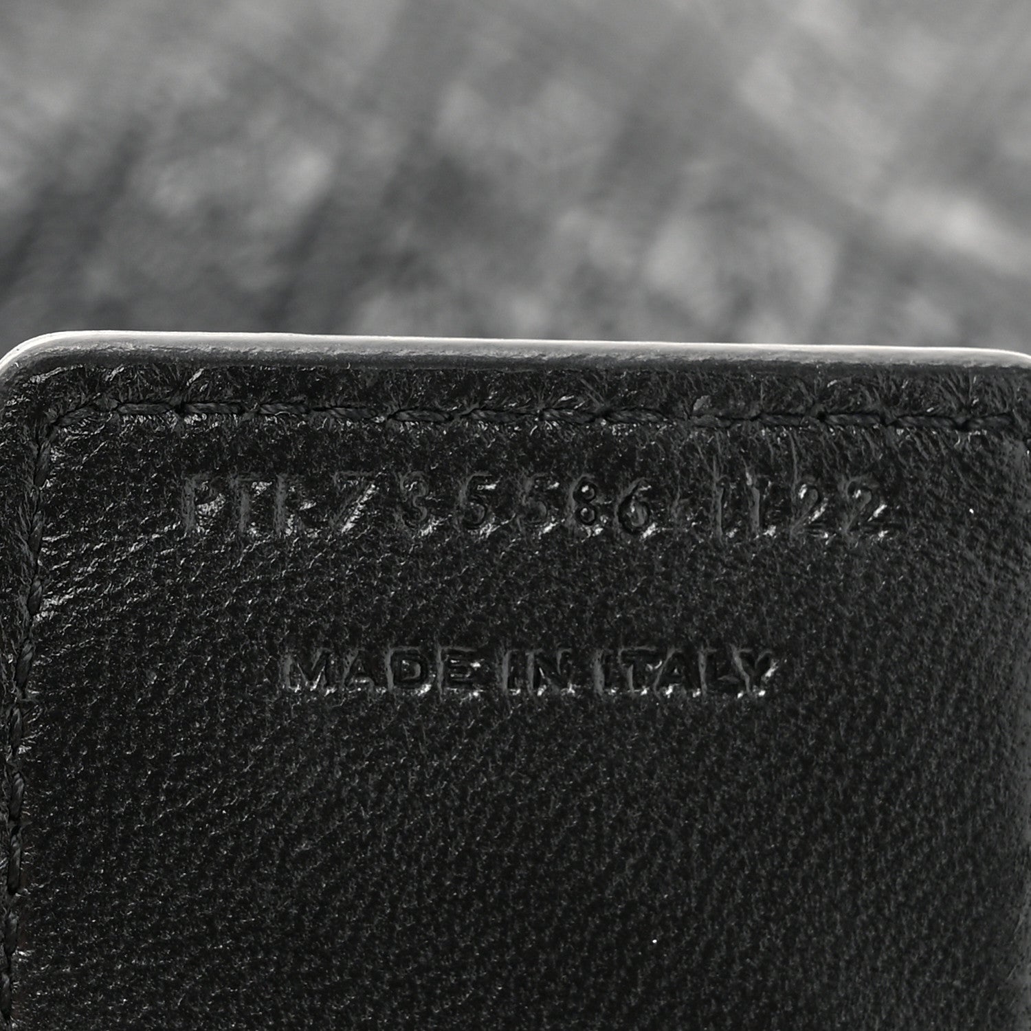Saint Laurent Calfskin Monogram Deli Paper Bag  Vintage Black 7 of 10