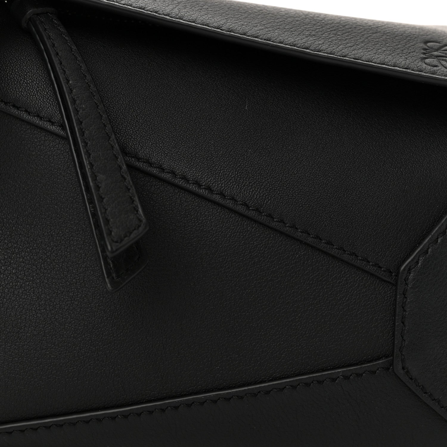 Loewe Calfskin Mini Puzzle Edge Bag Black 8 of 10