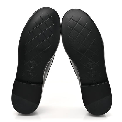 Chanel Lambskin Quilted CC Turnlock Loafers 35.5 Black 5 of 9