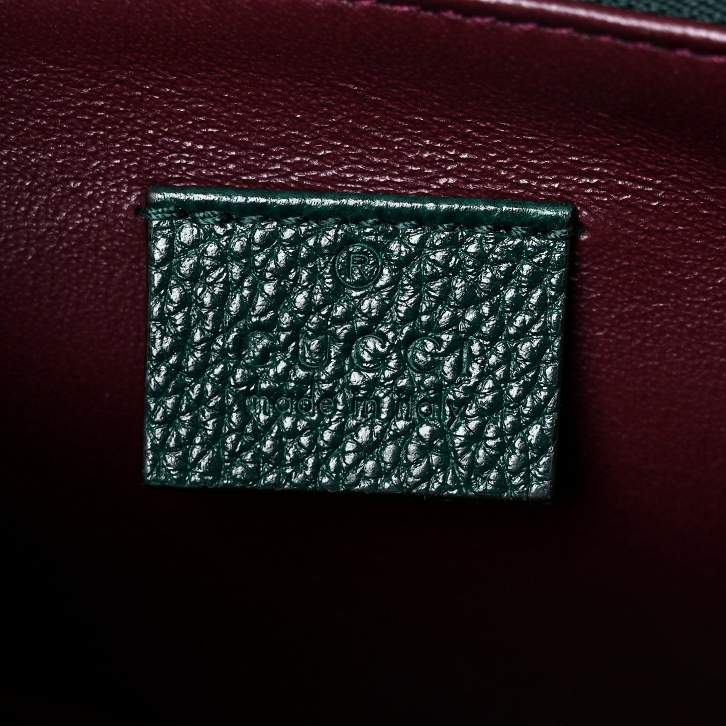 Grainy Calfskin Small Zumi Top Handle Bag Vintage Green
