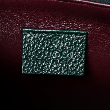 Gucci Grainy Calfskin Small Zumi Top Handle Bag Vintage Green 5 of 11