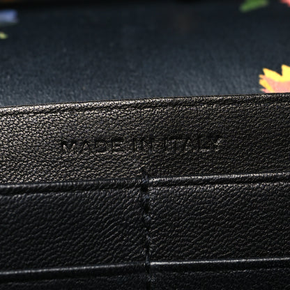 Saint Laurent Calfskin Prairie Flower Printed Small Monogram Clutch Black Multicolor 7 of 12