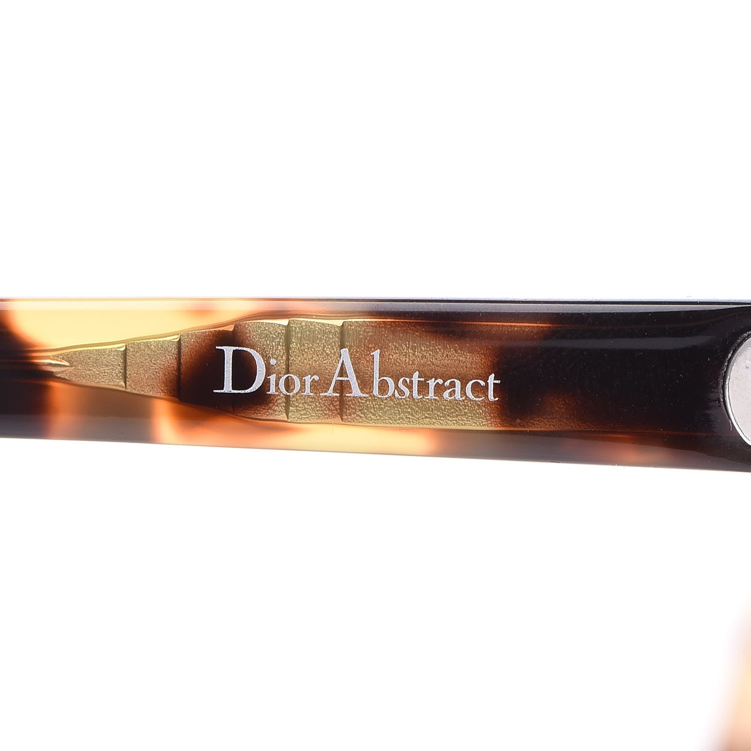 Christian Dior Abstract Square Mirrored Sunglasses Spotted Havana Green 5 of 9