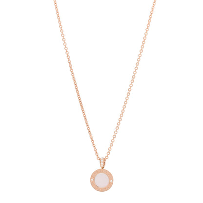 Bulgari 18K Rose Gold Diamond Mother of Pearl Carnelian BVLGARI BVLGARI Pendant Necklace 1 of 6