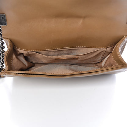 Chanel Calfskin Tweed Enchained Medium Boy Flap Brown 5 of 11