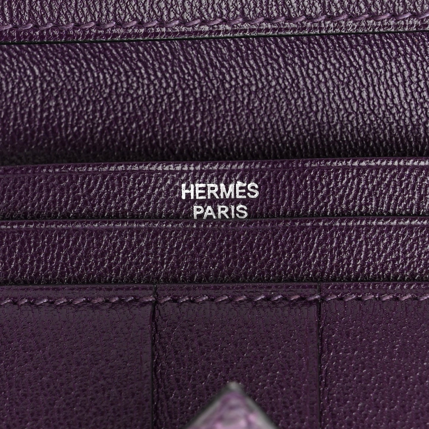 Shiny Porosus Crocodile 18K Gold Diamond Bearn Wallet Amethyst