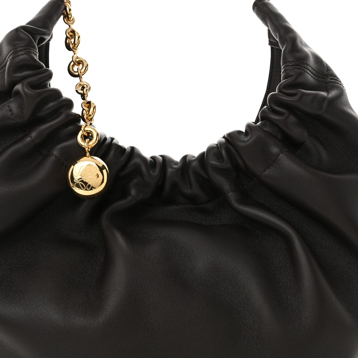 Loewe Nappa Small Squeeze Bag Dark Brown 7 of 9