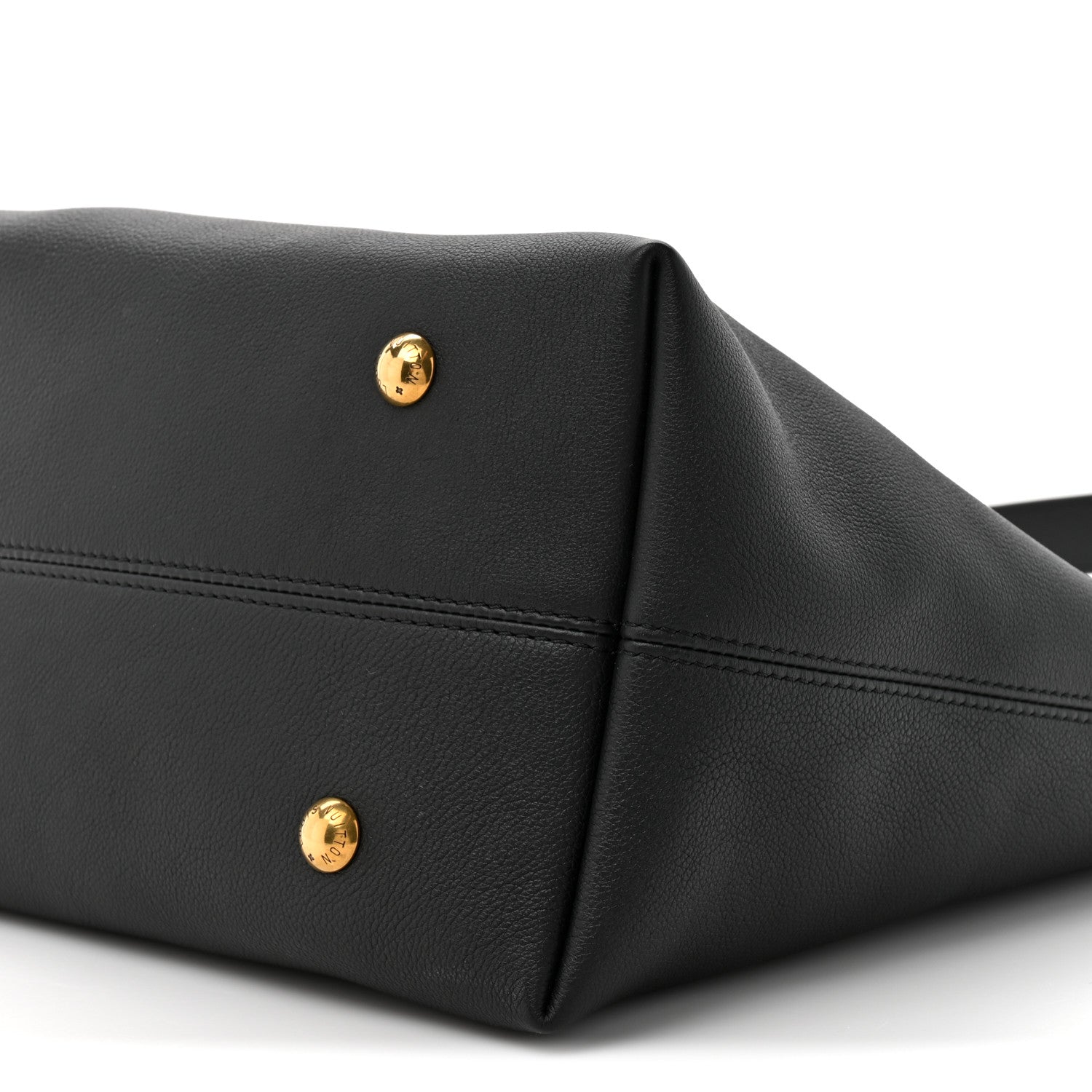 Louis Vuitton Grained Calfskin Low Key Hobo MM Black 9 of 10