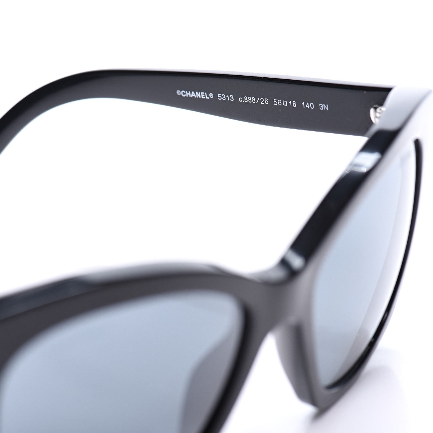 Chanel CC Butterfly Signature Sunglasses 5313 Black 6 of 10
