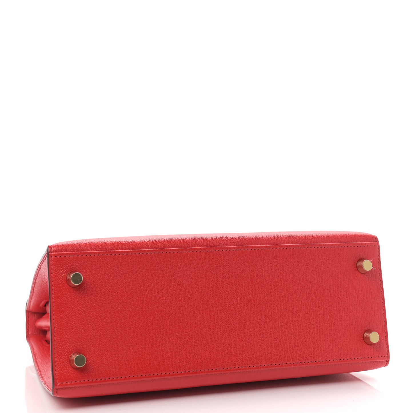Chevre Mysore Horseshoe Kelly Sellier 25 Rouge De Coeur Gold