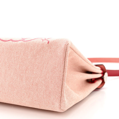Hermes Vache Hunter Toile Pegase Pop Herbag Zip Retourne 31 PM Rouge Piment 11 of 12