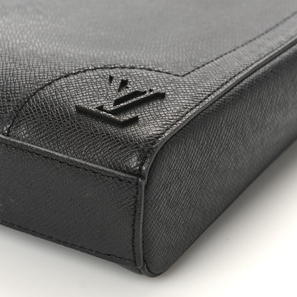 Louis Vuitton Taiga Slim Briefcase Black 8 of 8