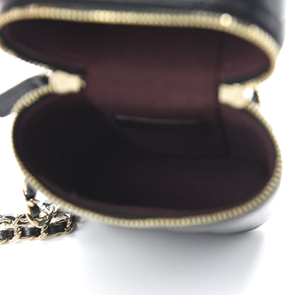 Chanel Caviar Quilted Phone Holder With Chain Black 5 of 11