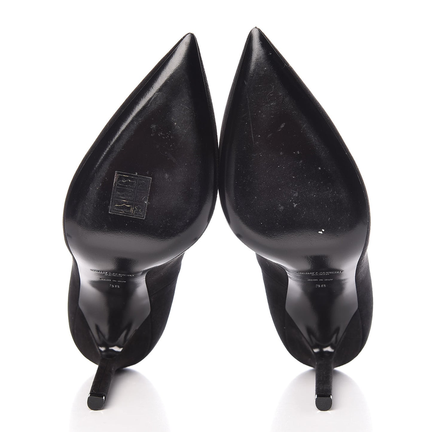 Suede Calfskin Zoe Pumps 38 Black