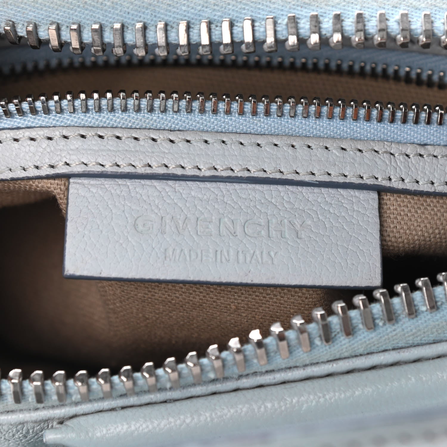 Givenchy Sugar Goatskin Mini Antigona Ice Blue 6 of 9