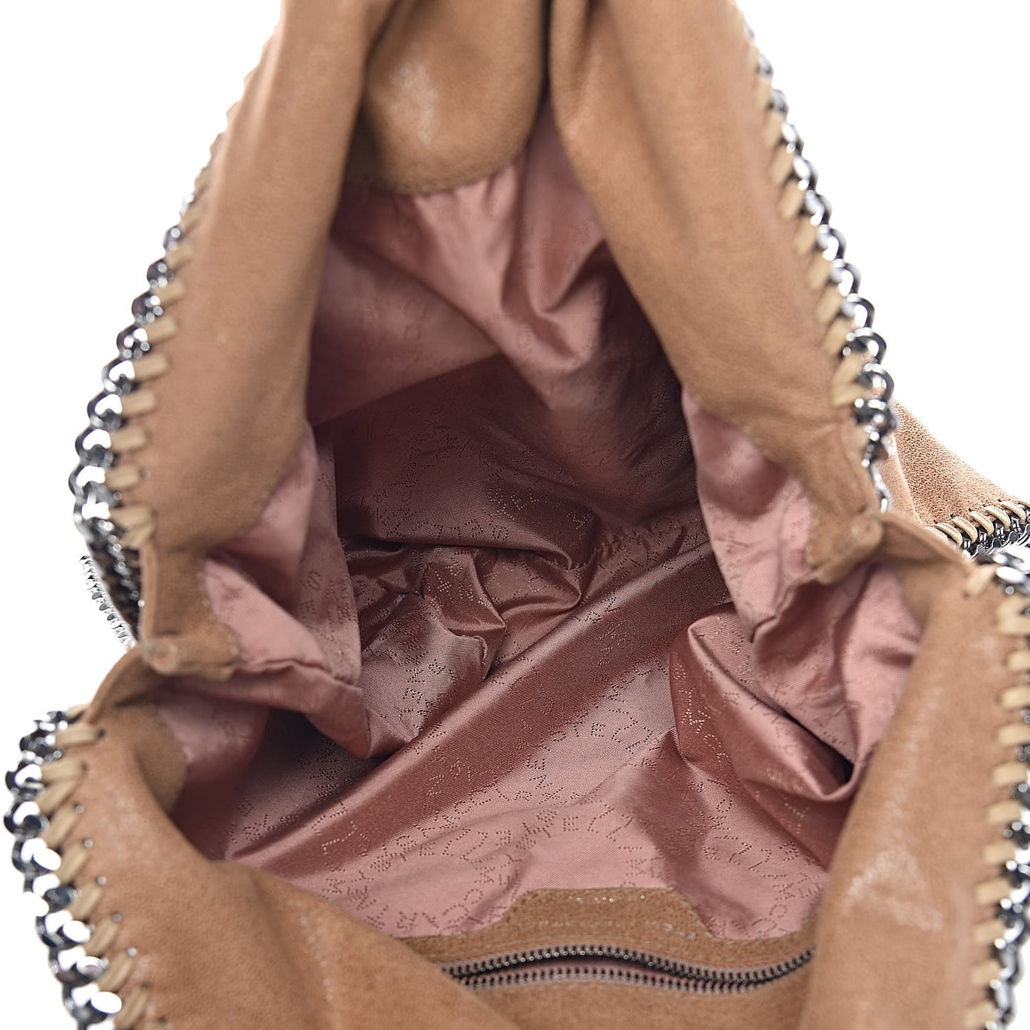 Shaggy Deer Falabella Fold Over Tote Camel