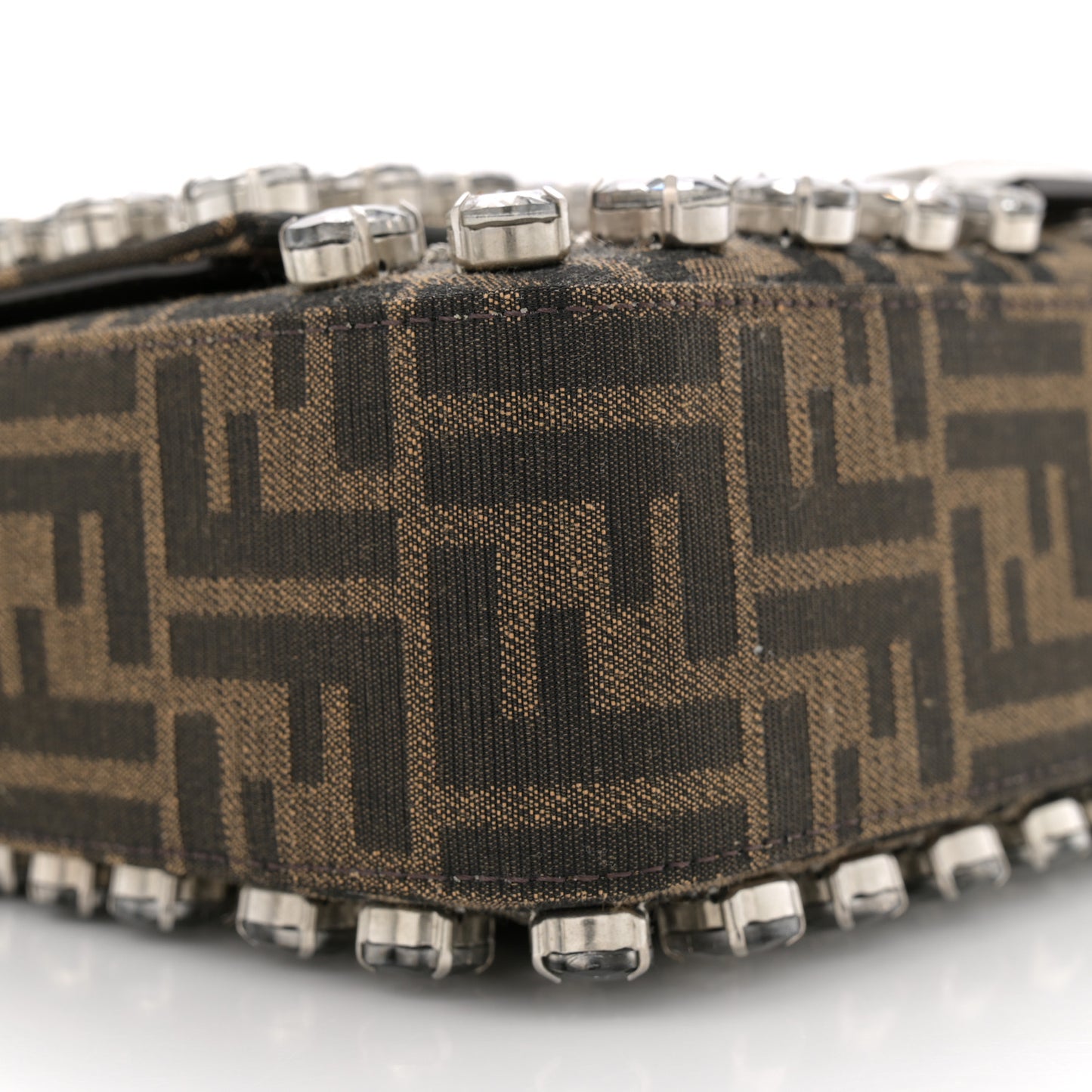 Fabric Jacquard FF 1974 Crystal Embellished Baguette Tobacco Moro Multicolor