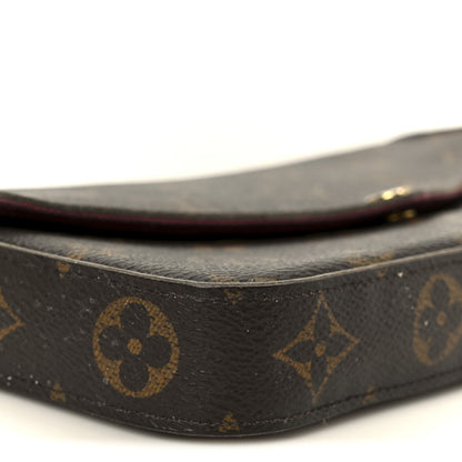 Louis Vuitton Monogram Pochette Felicie Chain Wallet Fuchsia 12 of 14